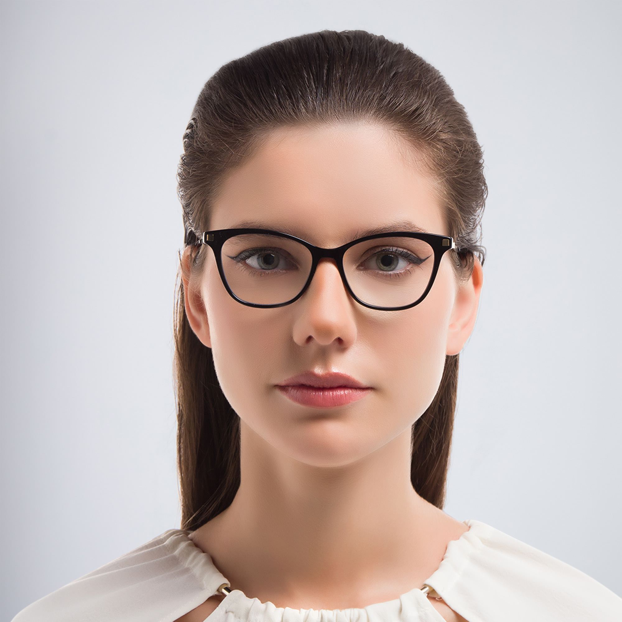OFF WHITE Style 2 Round Eyeglasses in Havana – Product Photo 5
