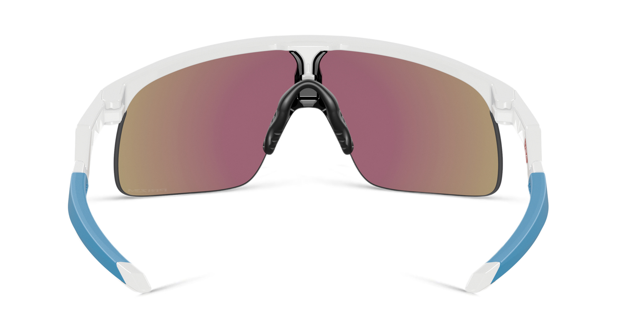 Oakley Resistor Half-Rim Mask Sunglasses in Polished White – Product Photo 4