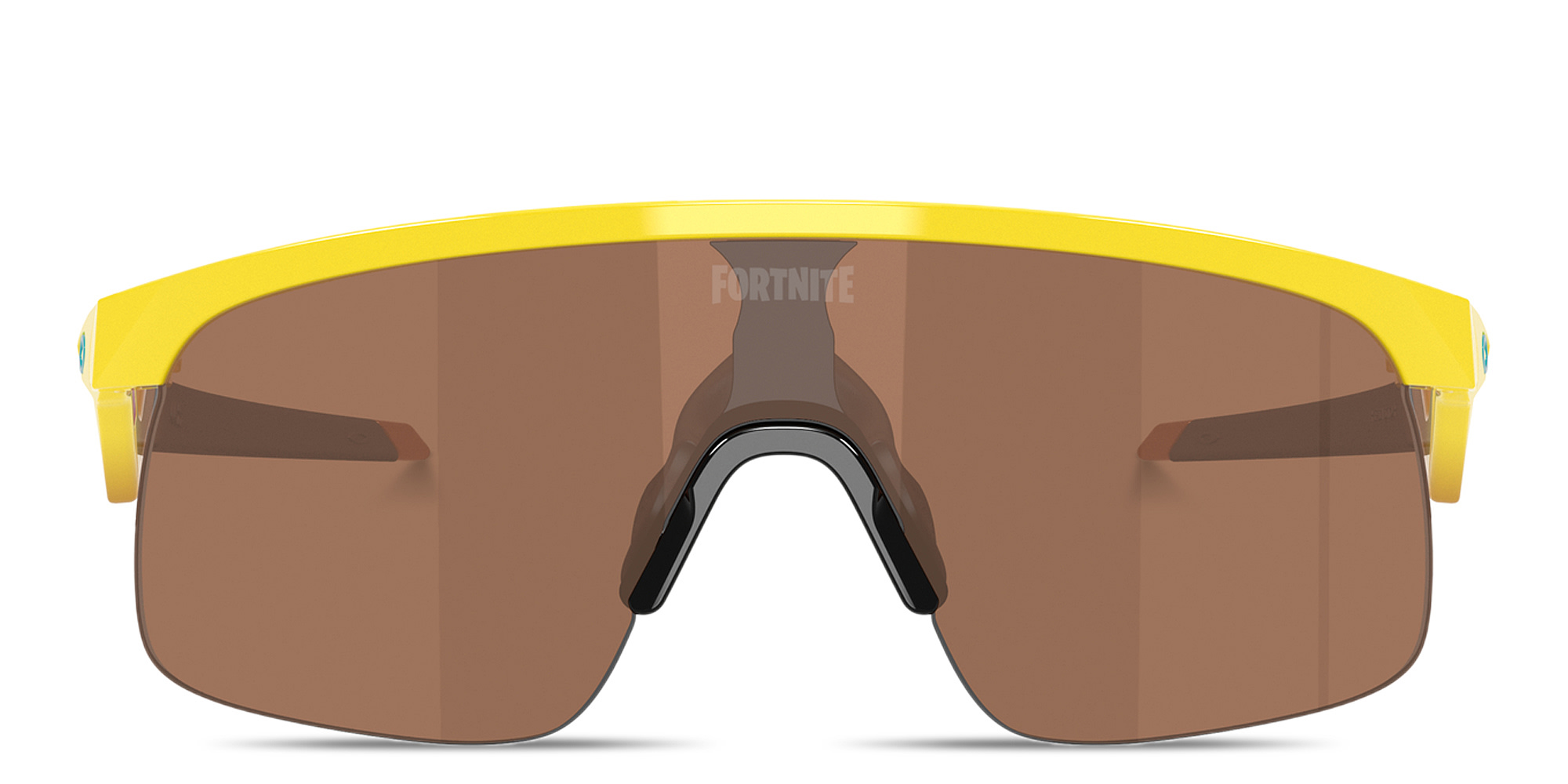 Oakley Resistor Kids Half-Rim Mask Sunglasses in Yellow – Product Photo 1