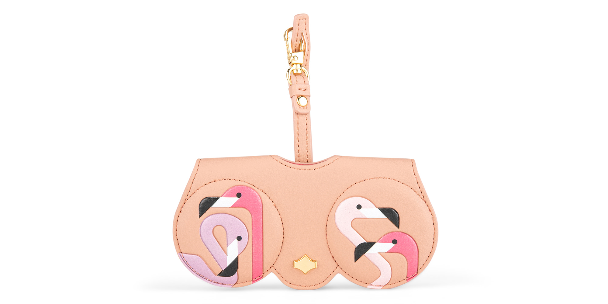 Shop ANY-DI Flamingo Leather Glasses Case online.