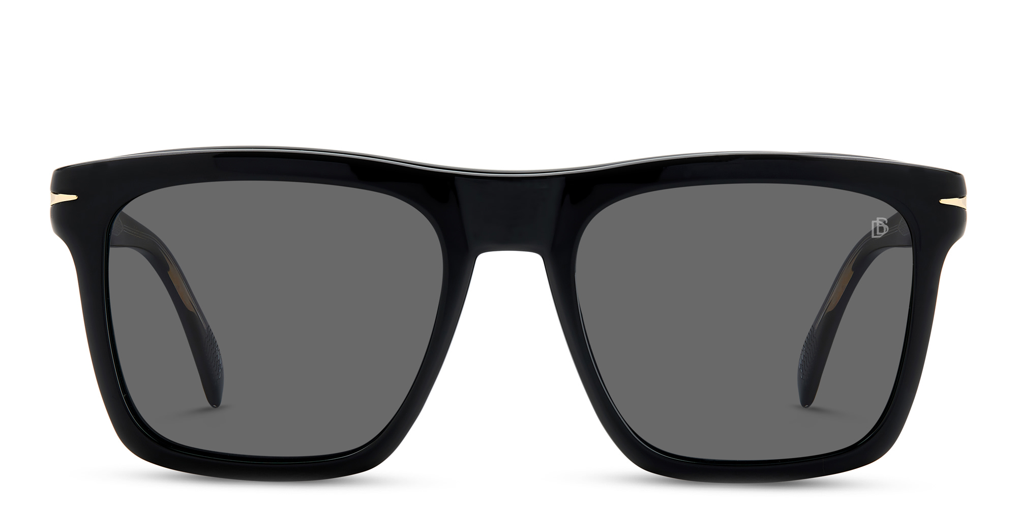 DAVID BECKHAM Square Eyeglasses in Black – Product Photo 1
