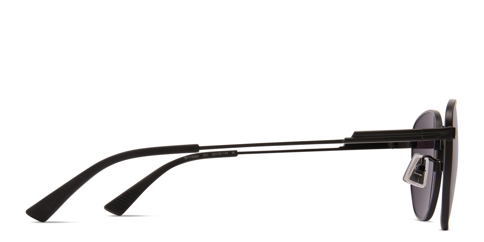 Shop BOTTEGA VENETA Unisex Round Sunglasses in Black online.