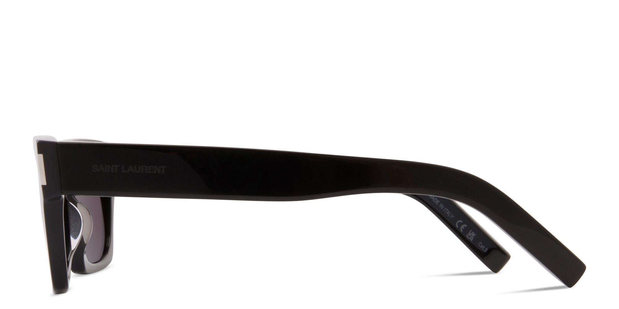 SAINT LAURENT Unisex Rectangle Sunglasses in Black – Product Photo 2