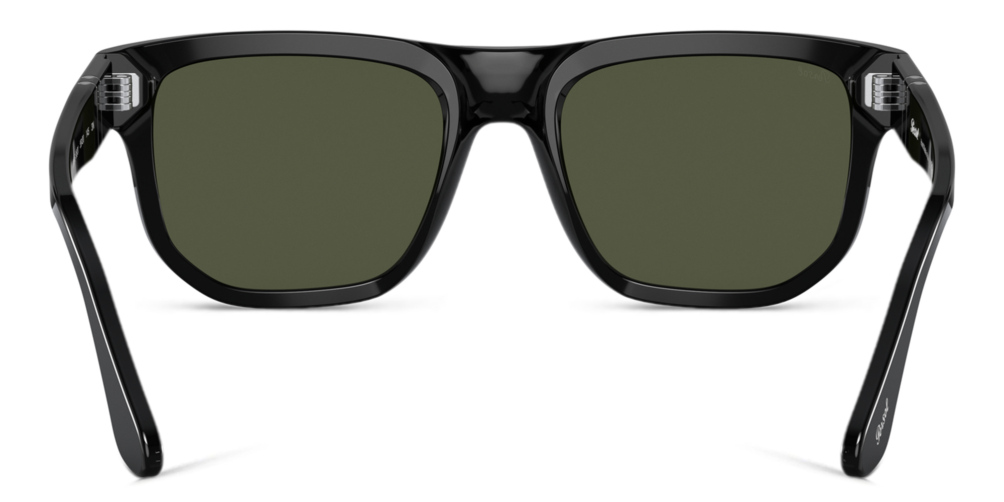 Shop PERSOL Unisex Square Sunglasses in Black online.