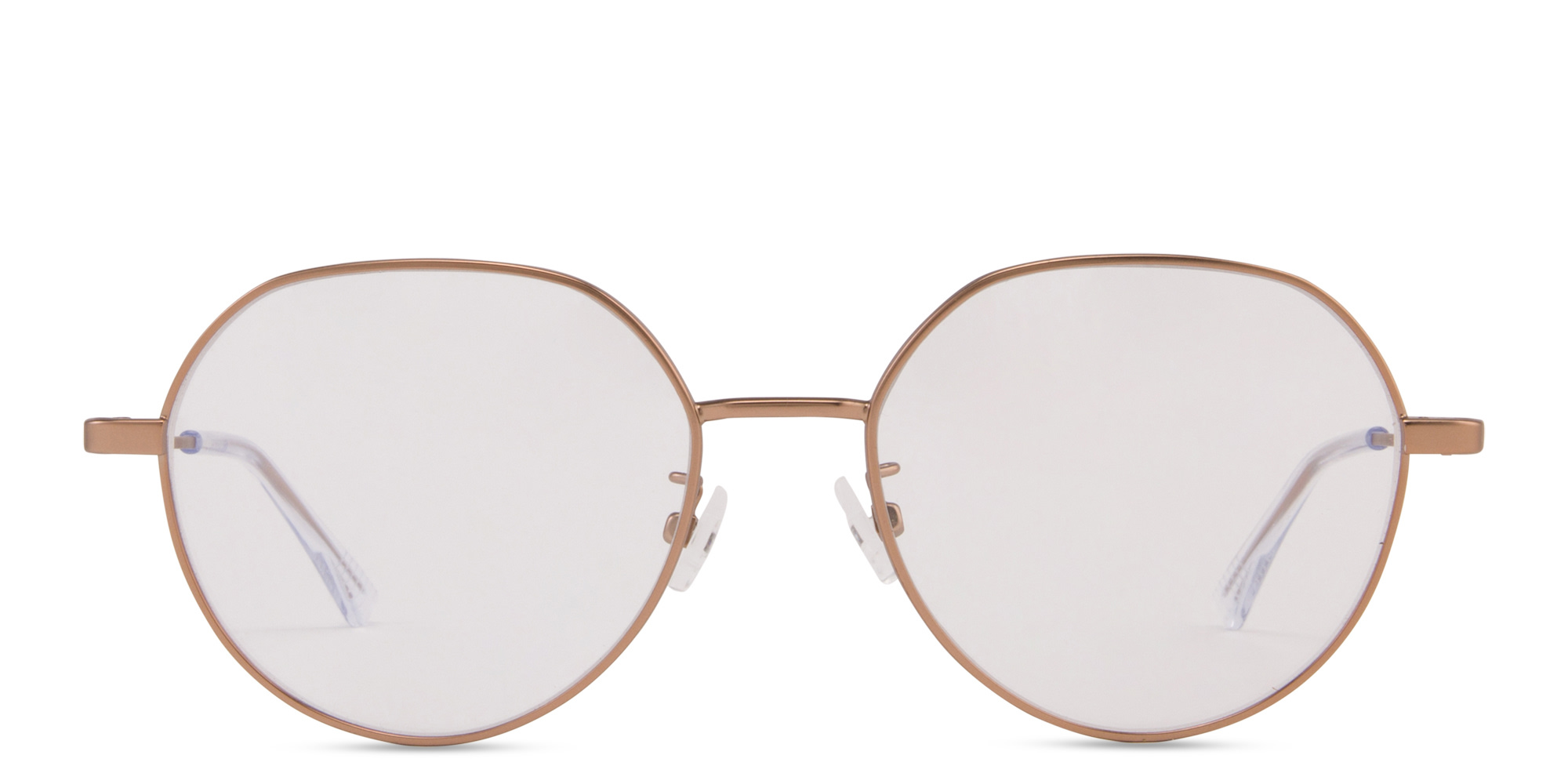 BOTTEGA VENETA Unisex Round Eyeglasses in Gold – Product Photo 1