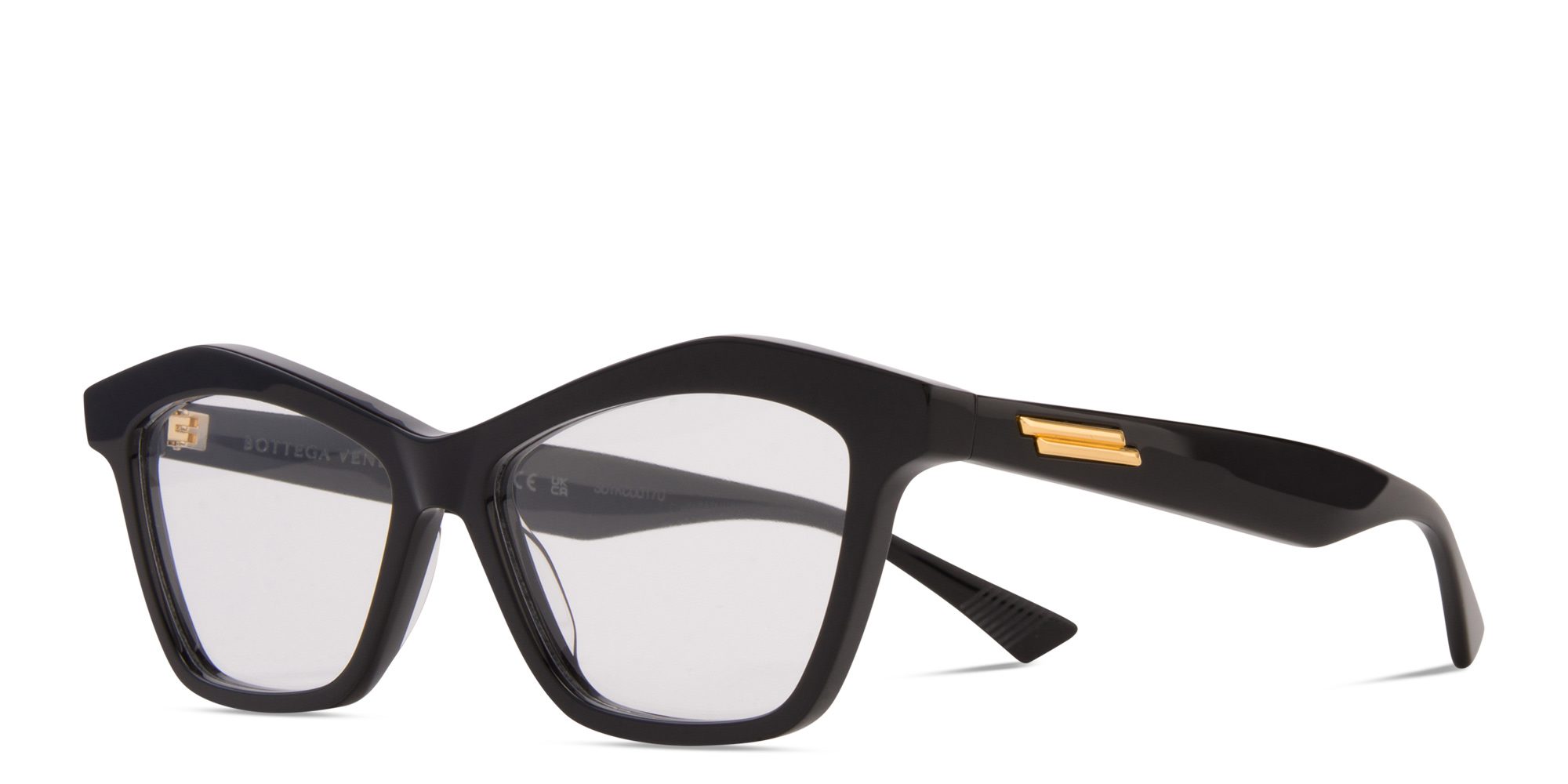 BOTTEGA VENETA Cat-Eye Eyeglasses in Black – Product Photo 2