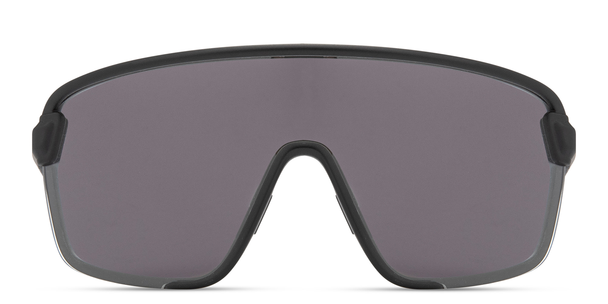 Shop SMITH Unisex Wide Irregular Sunglasses in Black online.