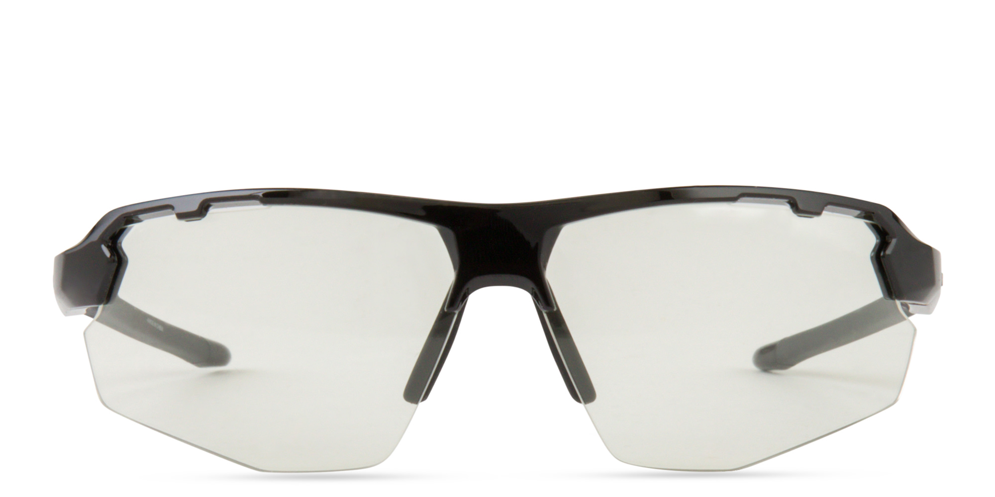 SMITH Unisex Half-Rim Wide Irregular Sunglasses in Black – Product Photo 1