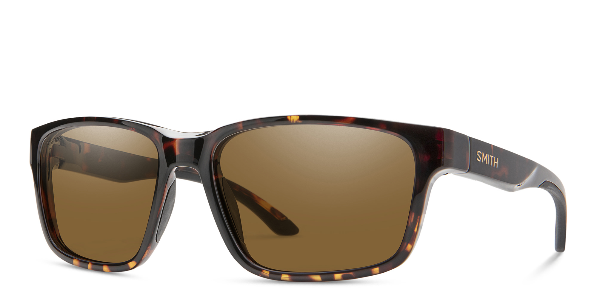 Shop SMITH Unisex Rectangle Sunglasses in Tortoise online.