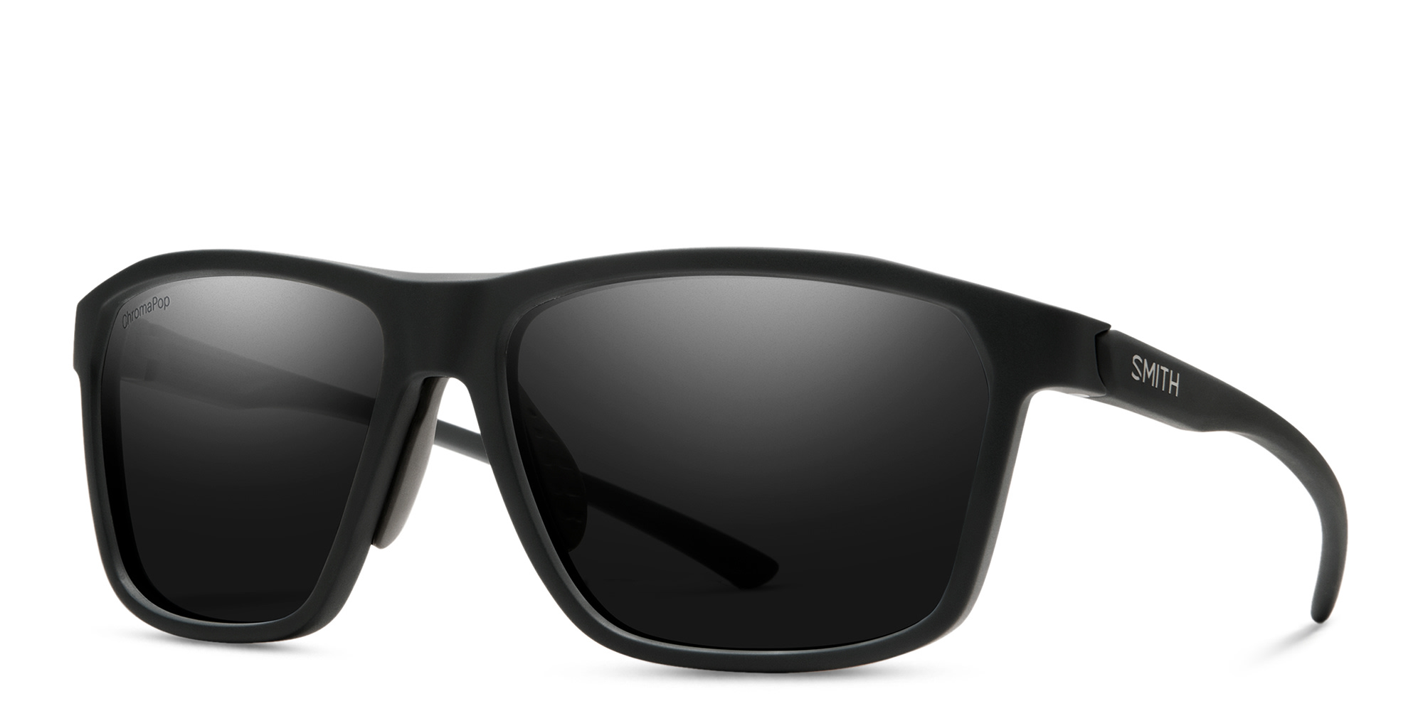 Shop SMITH Unisex Rectangle Sunglasses in Black online.