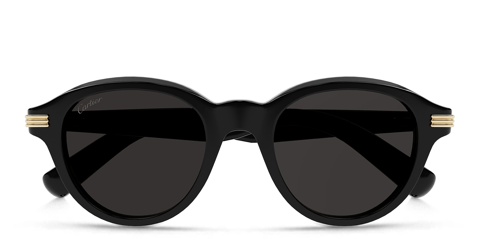 Cartier Première de Cartier Round Sunglasses in Black – Product Photo 1