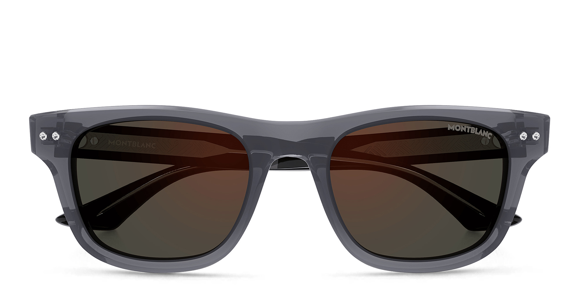 MONTBLANC Rectangle Sunglasses in Grey – Product Photo 1