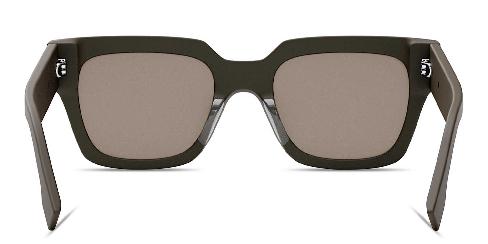 Shop FENDI Fendigraphy Square Sunglasses in Brown online.