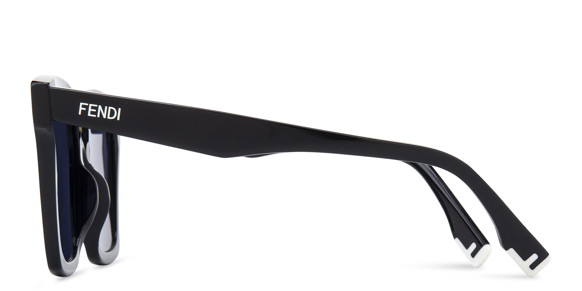 Shop FENDI Fendi Way Oversized Square Sunglasses in Black online.