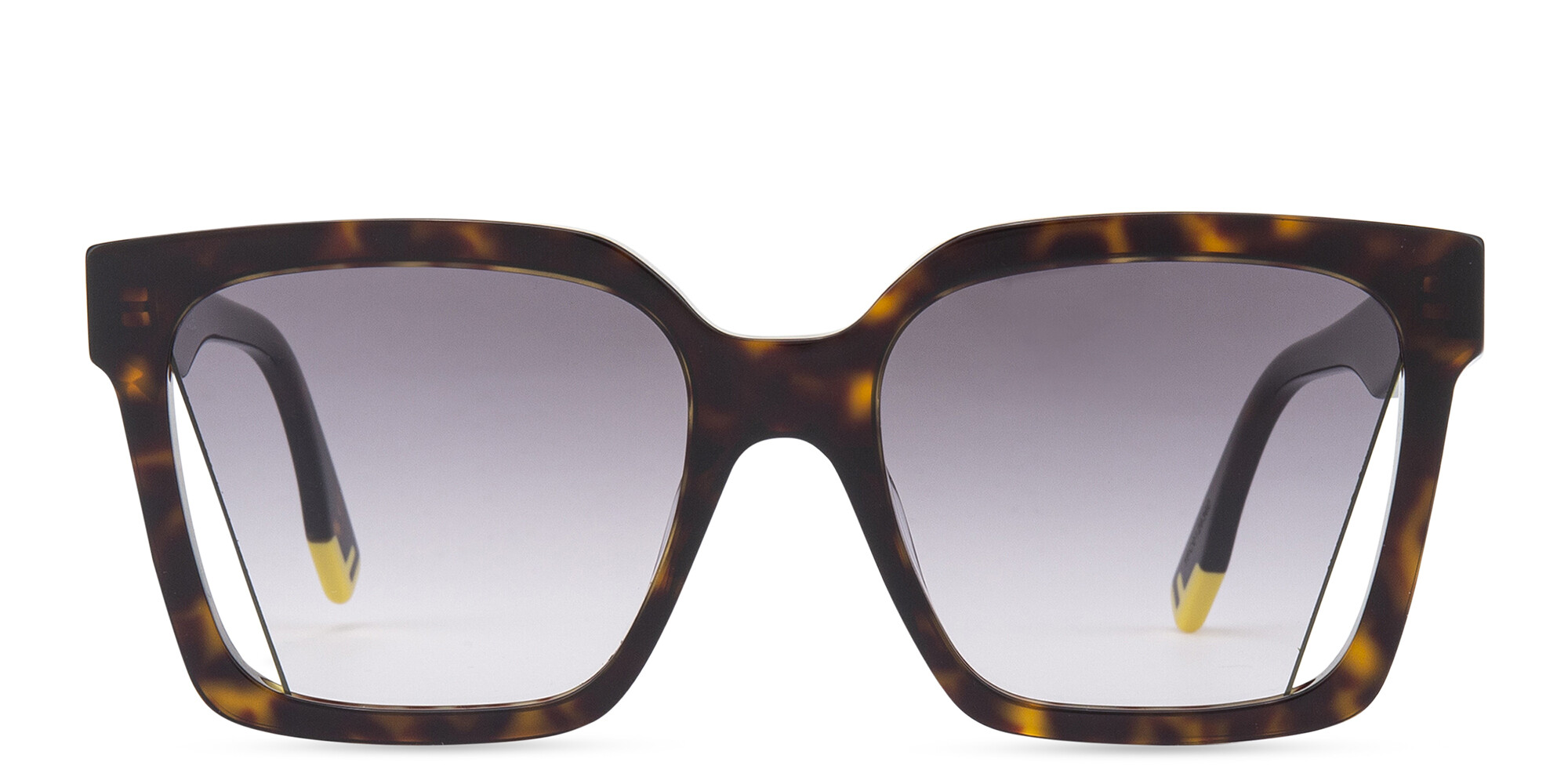 FENDI Fendi Way Havana Square Sunglasses in Dark Havana – Product Photo 1