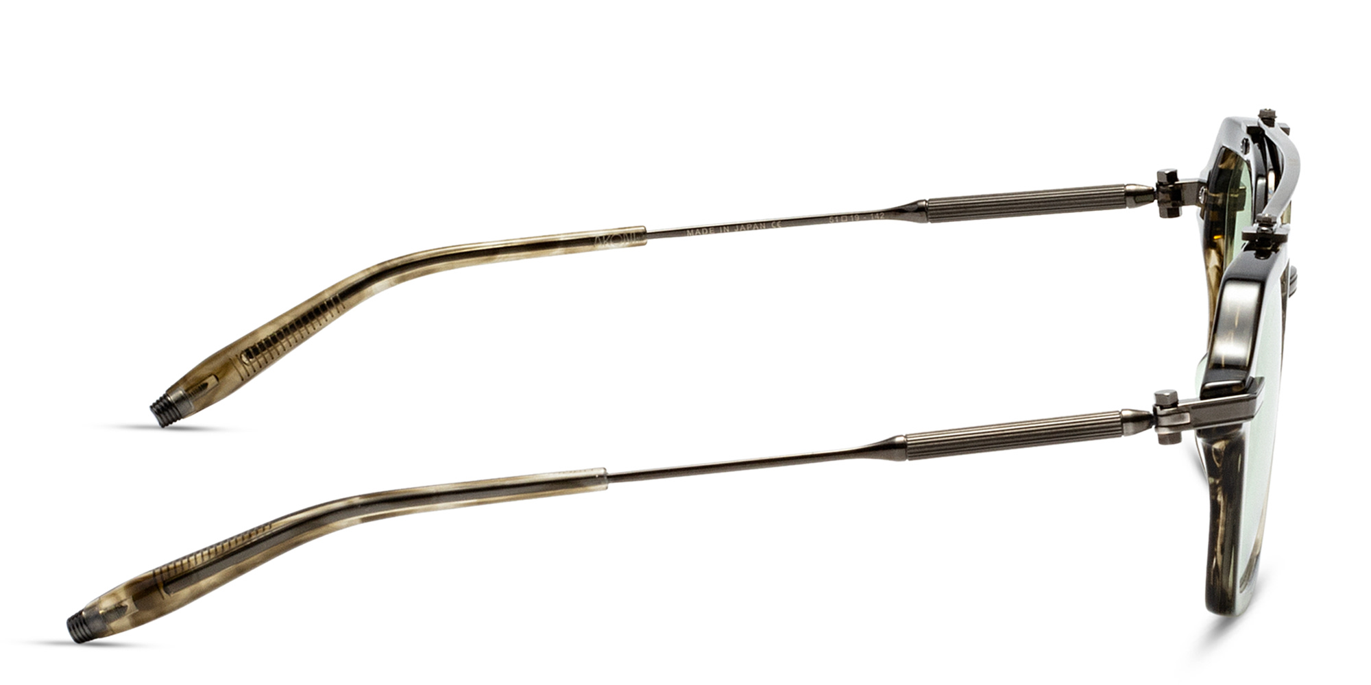 Shop AKONI Unisex Aviator Eyeglasses in Grey online.