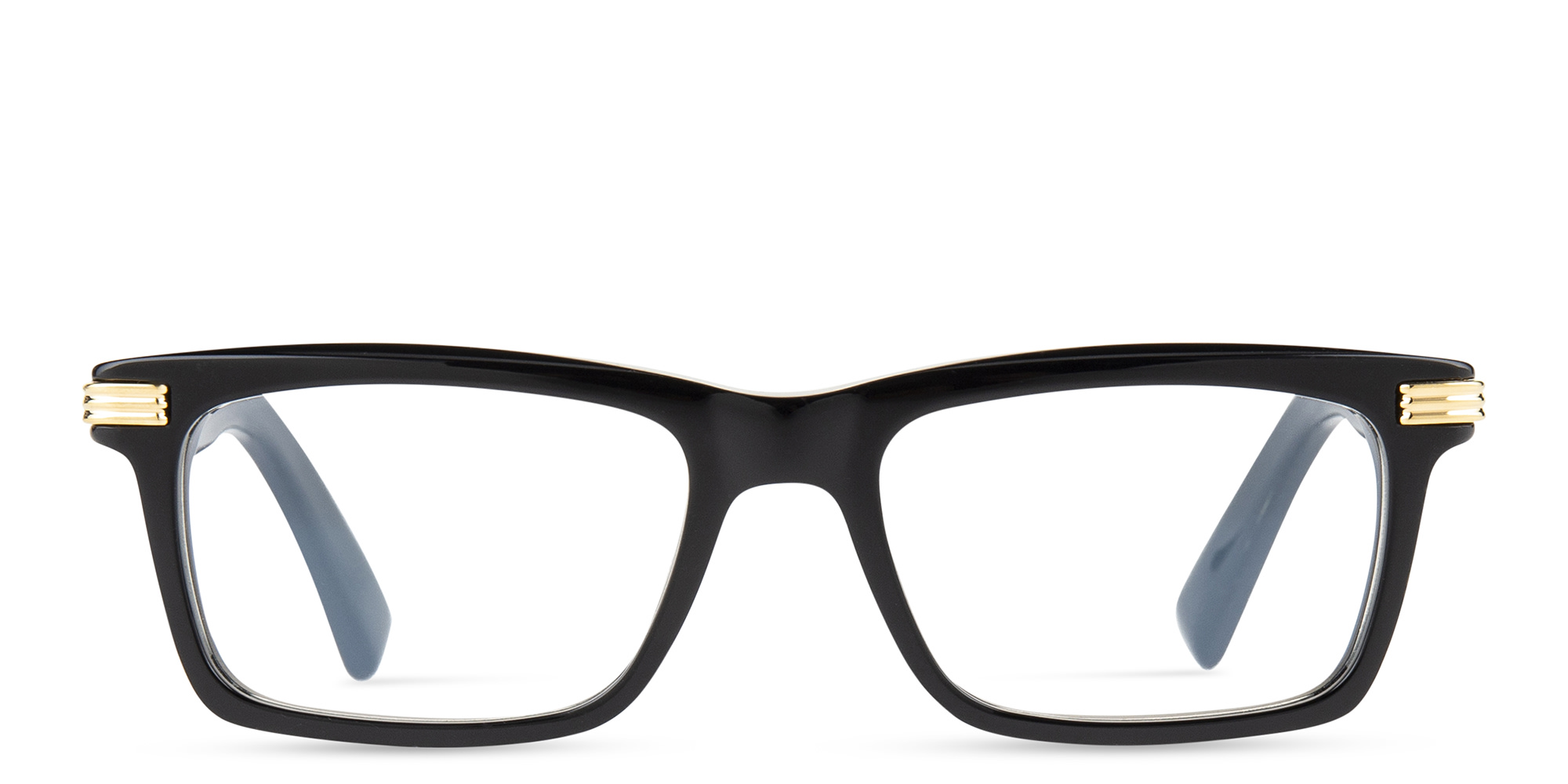Shop Cartier Première de Cartier Rectangle Eyeglasses in Black online.