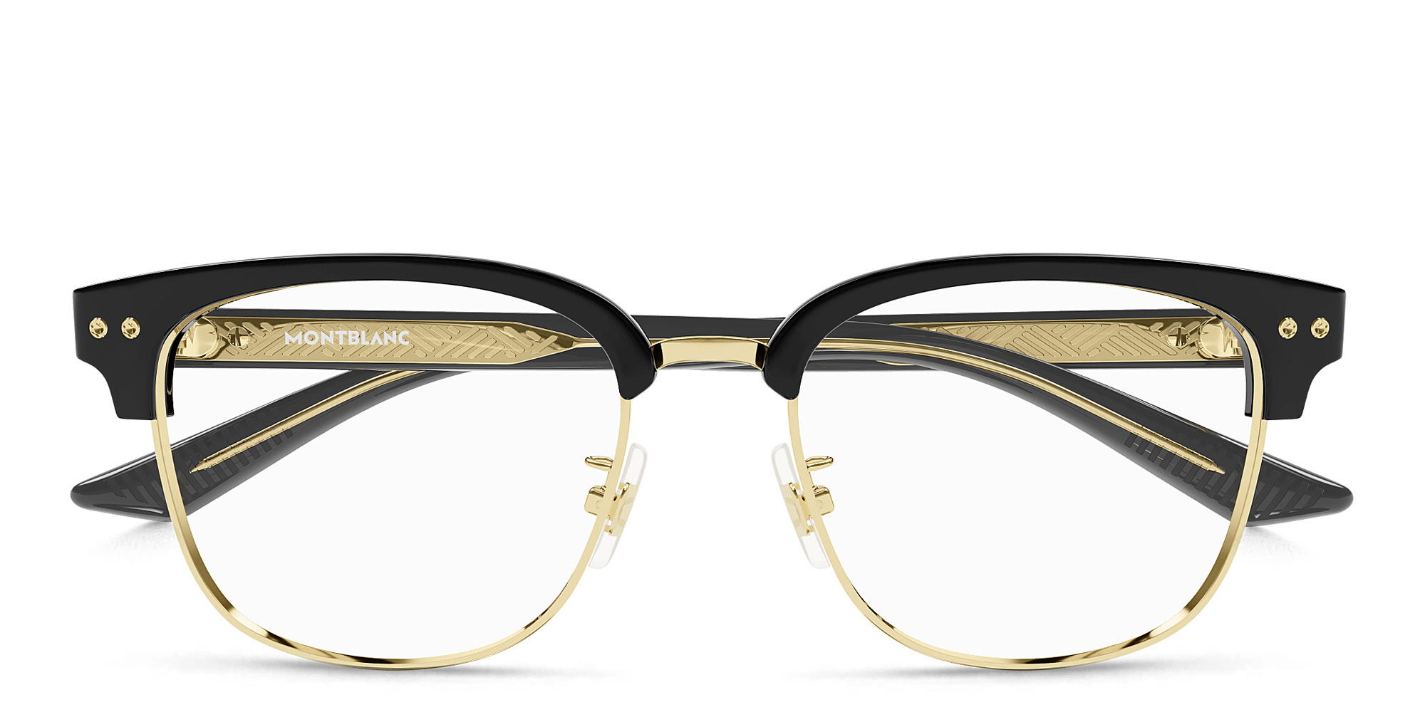 MONTBLANC Square Eyeglasses in Black – Product Photo 1