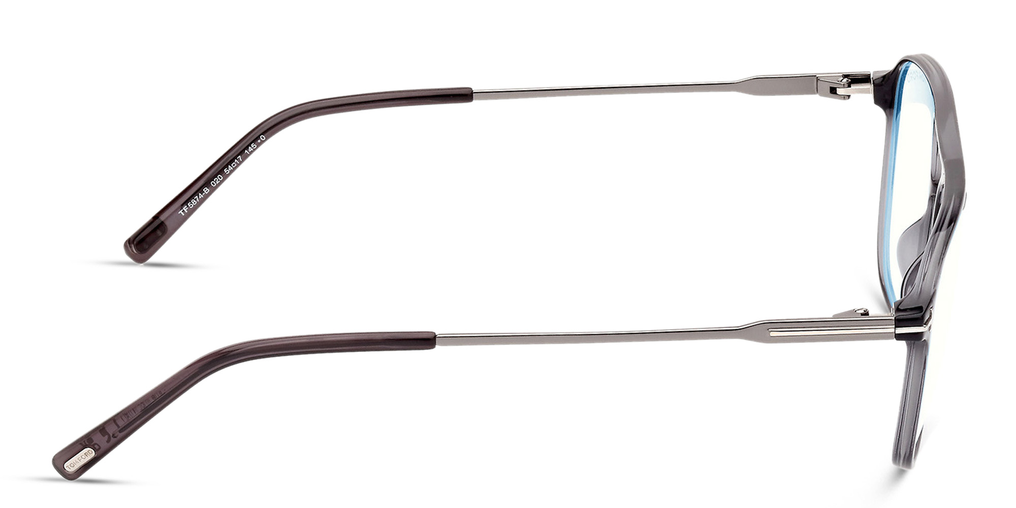 TOM FORD Pilot Eyeglasses in Grey/striped – Product Photo 3
