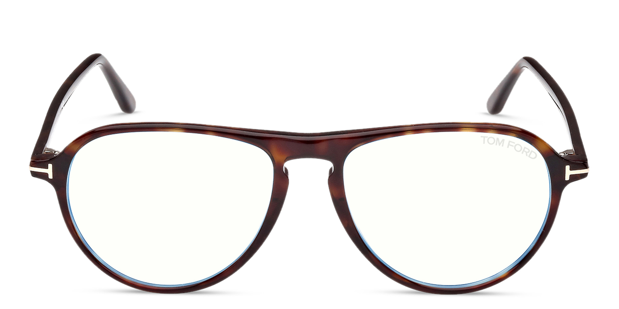 Shop TOM FORD Pilot Eyeglasses in Dark Havana online.