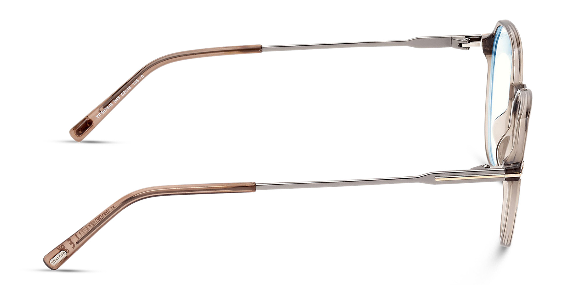 نظارات طبية دائرية من توم فورد بلون بني - صورة المنتج 3