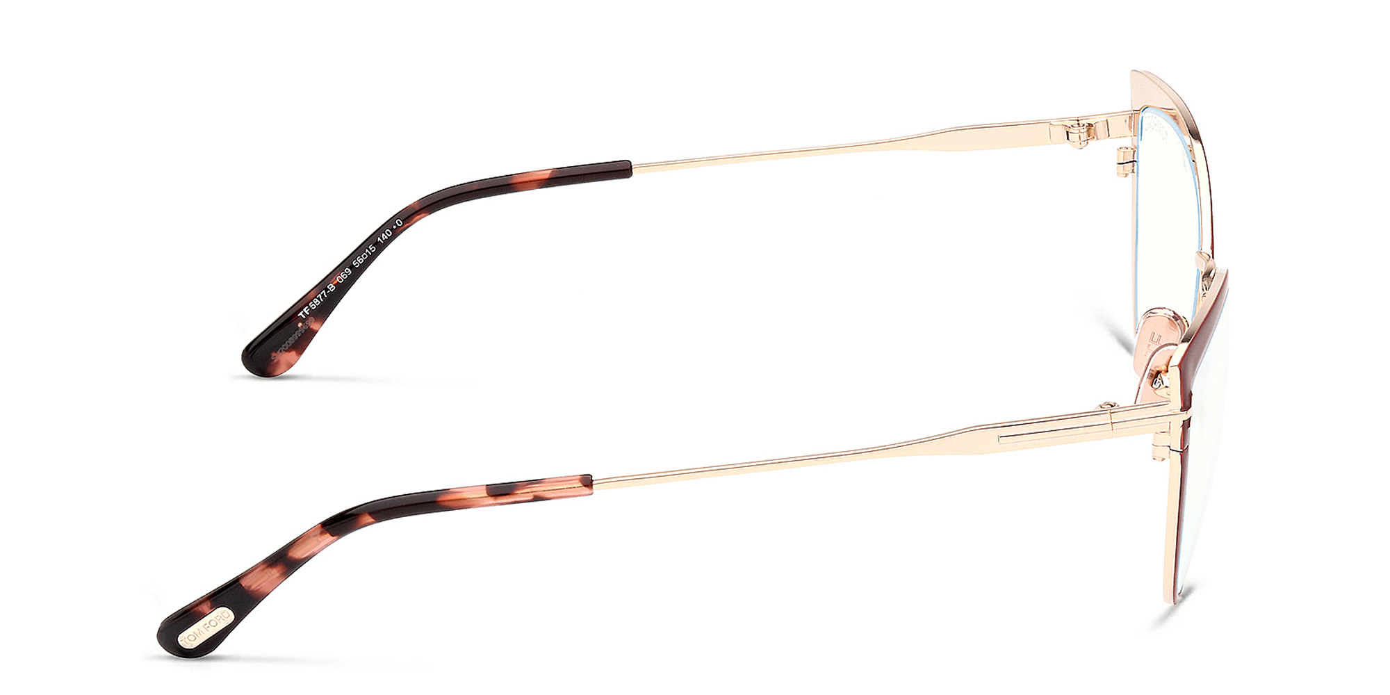 Shop TOM FORD Wide Cat-Eye Eyeglasses in Shiny Bordeaux online.