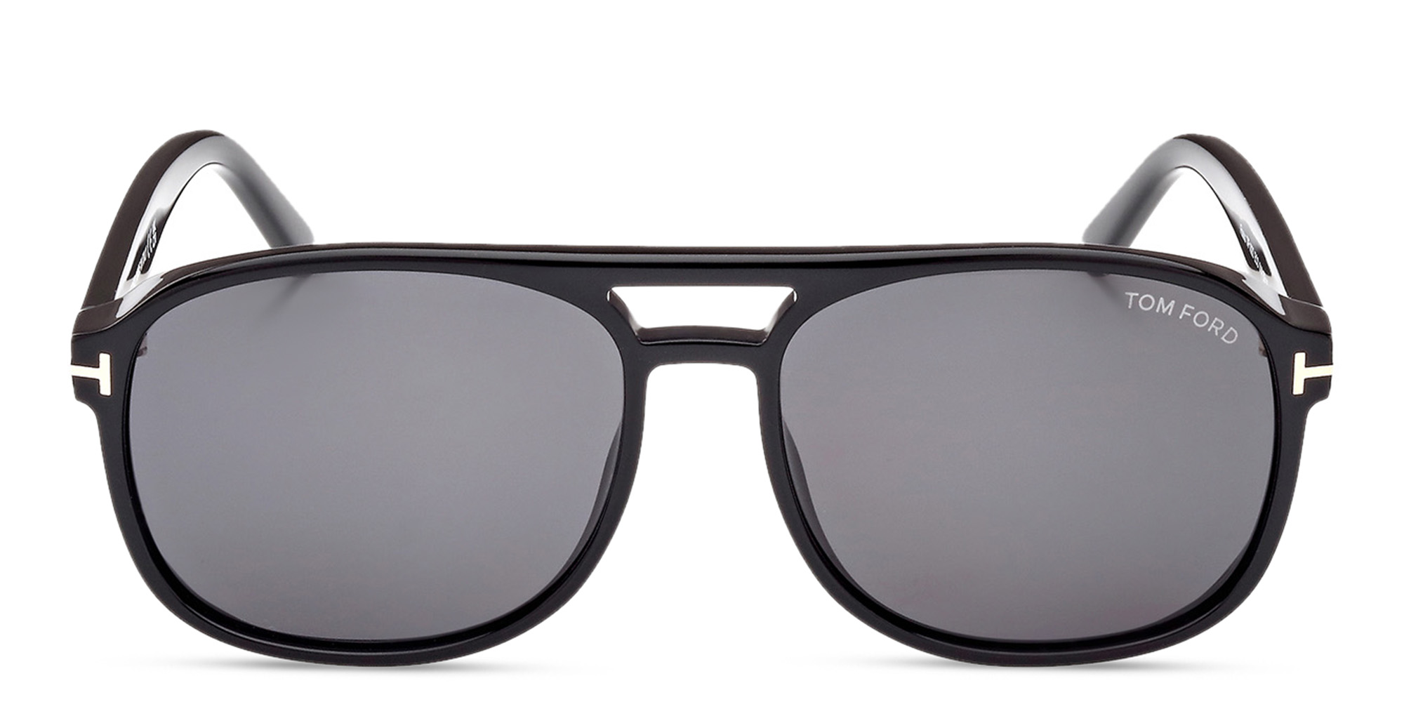 Shop TOM FORD Rosco Aviator Sunglasses in Black online.