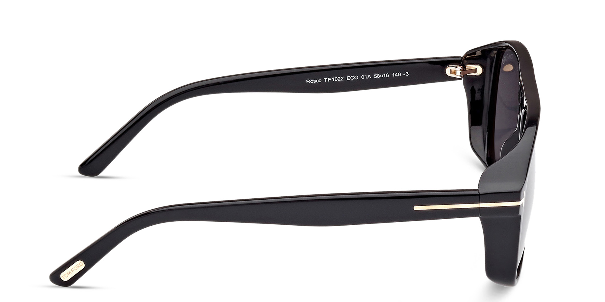 Shop TOM FORD Rosco Aviator Sunglasses in Black online.