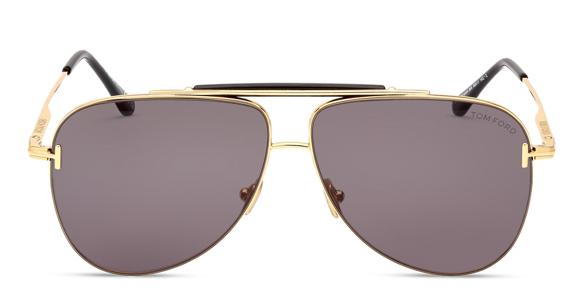 TOM FORD Brady Pilot Sunglasses in Shiny Deep Gold – Product Photo 1