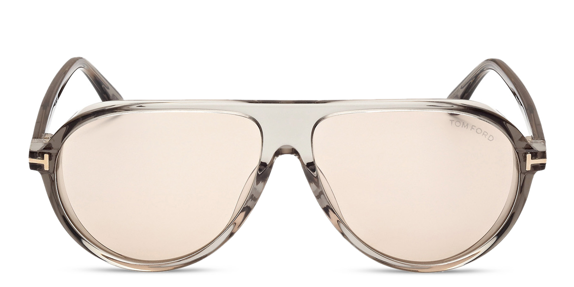TOM FORD Marcus Pilot Sunglasses in Shiny Light Green – Product Photo 1
