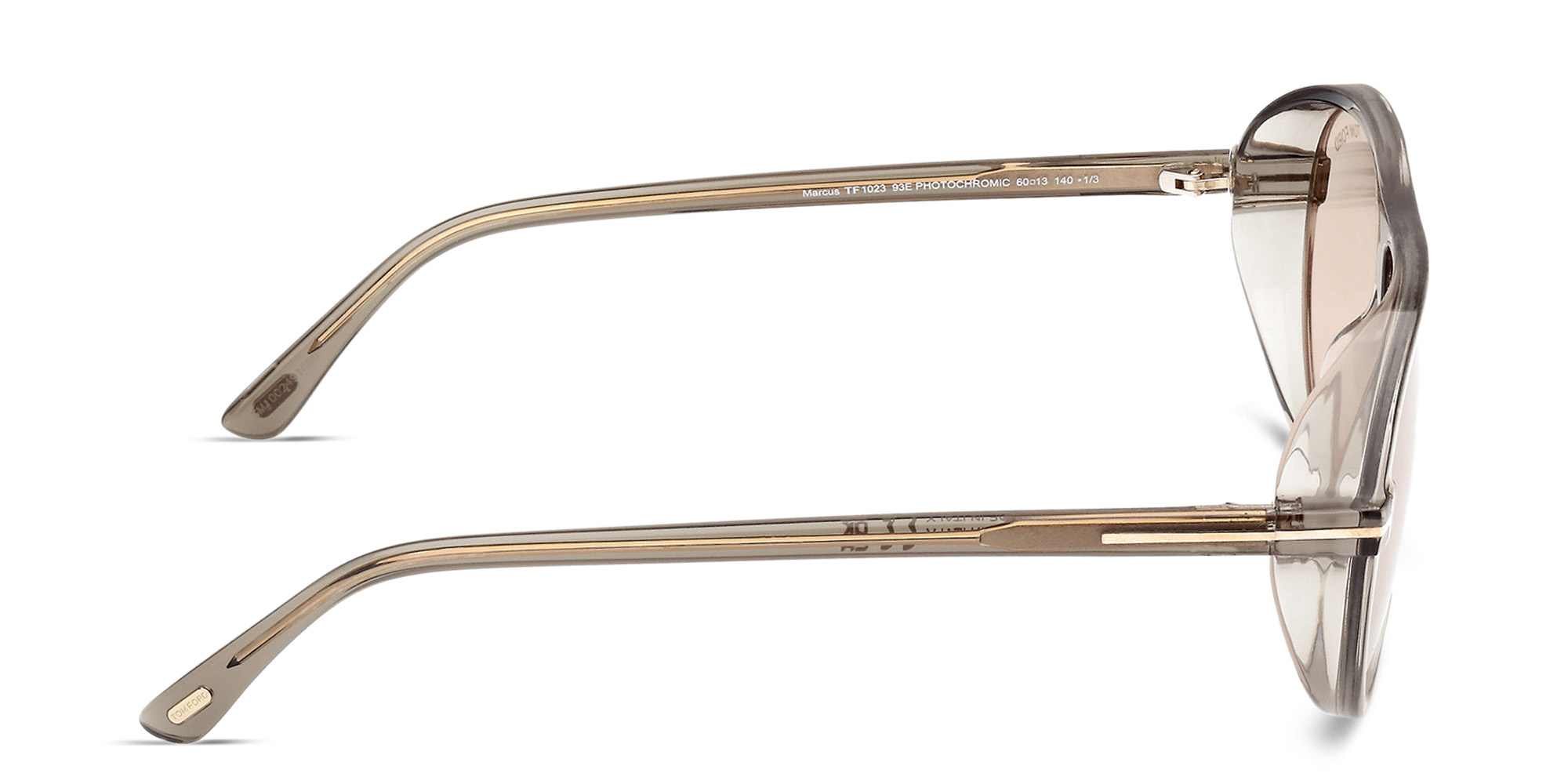 TOM FORD Marcus Pilot Sunglasses in Shiny Light Green – Product Photo 3