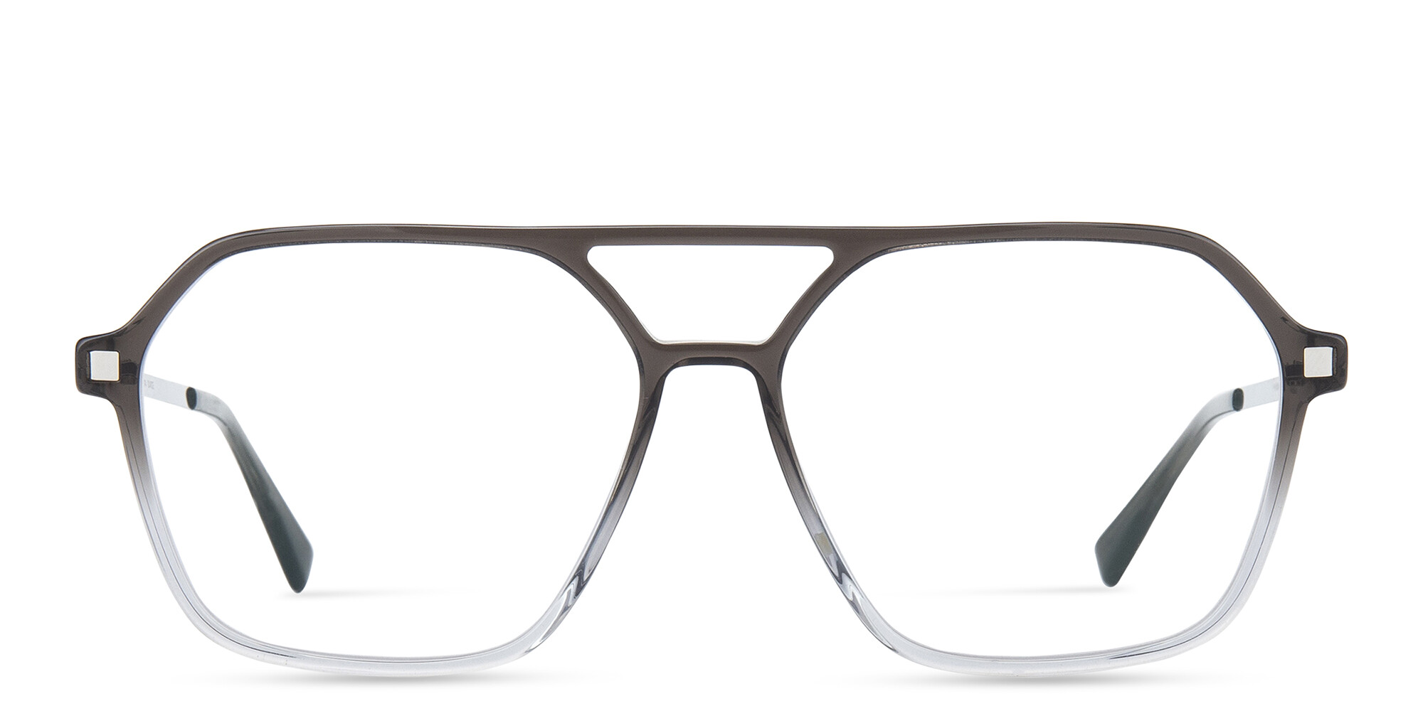 Shop MYKITA Hiti Unisex Wide Aviator Eyeglasses in Grey online.