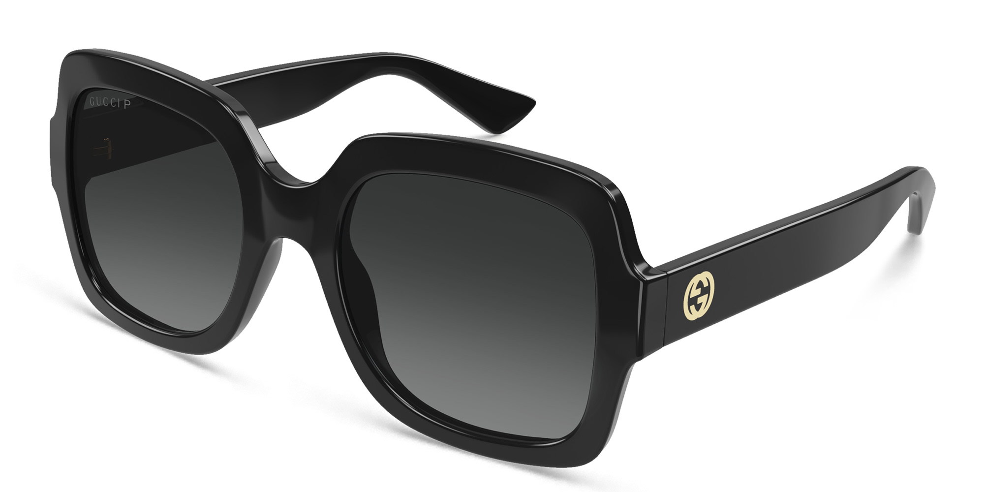 GUCCI Oversized Square Sunglasses in Black – Product Photo 2