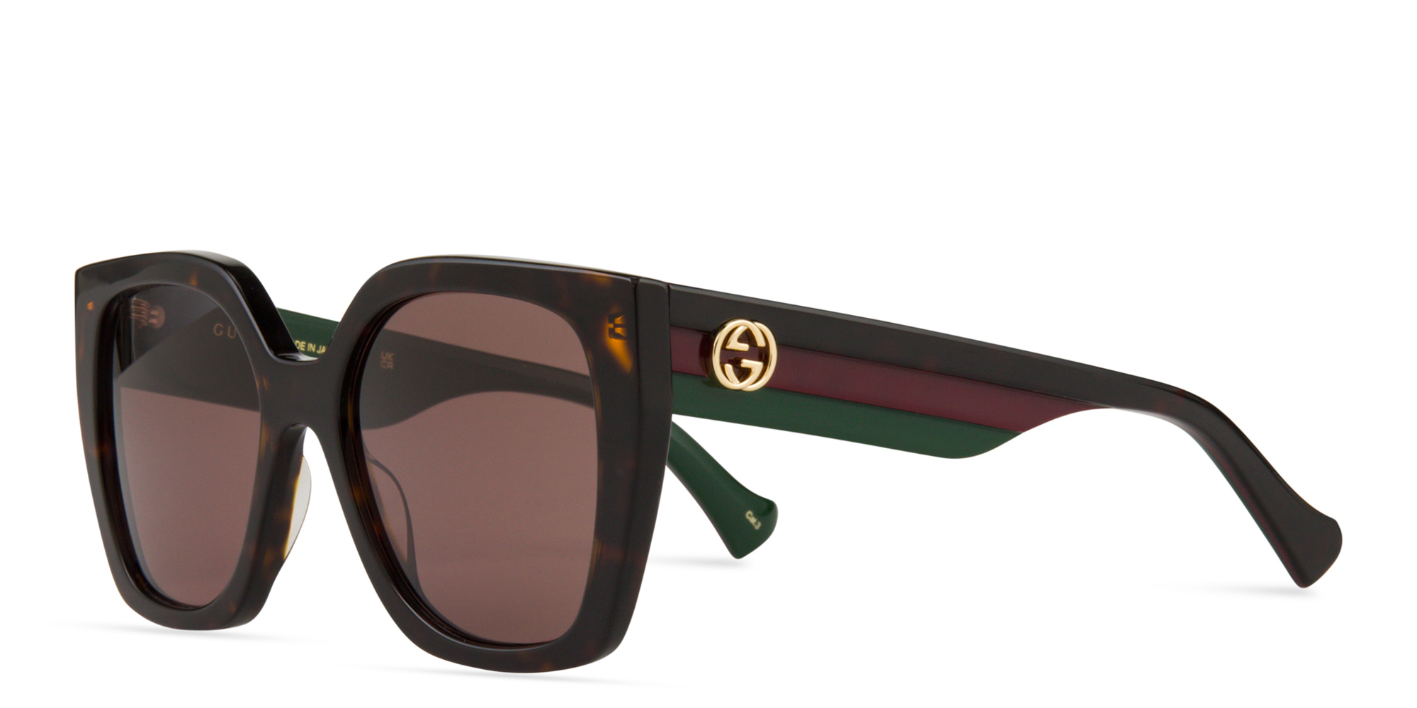 GUCCI Oversized Square Sunglasses in Havana – Product Photo 2