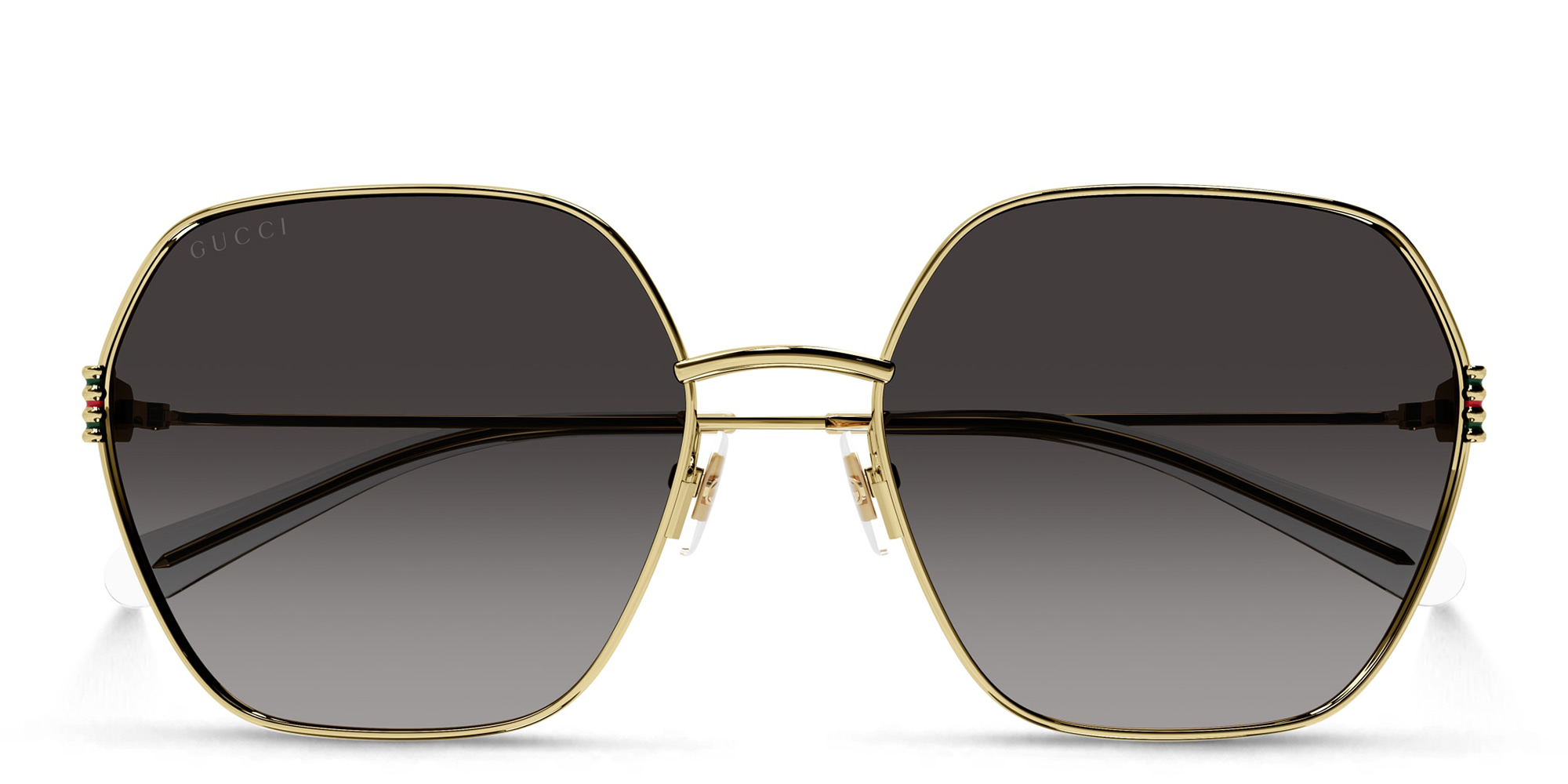 GUCCI Irregular Sunglasses in Gold – Product Photo 1