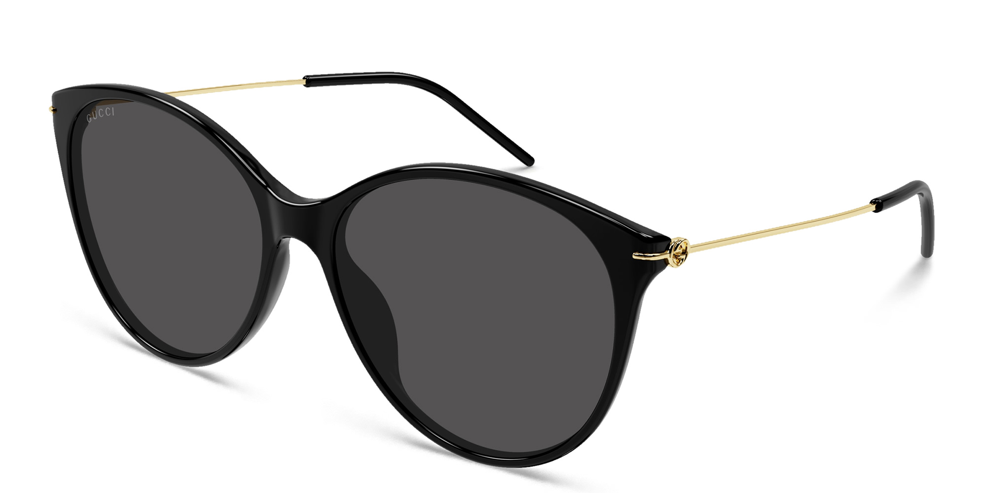 Shop GUCCI Cat-Eye Sunglasses in Black online.