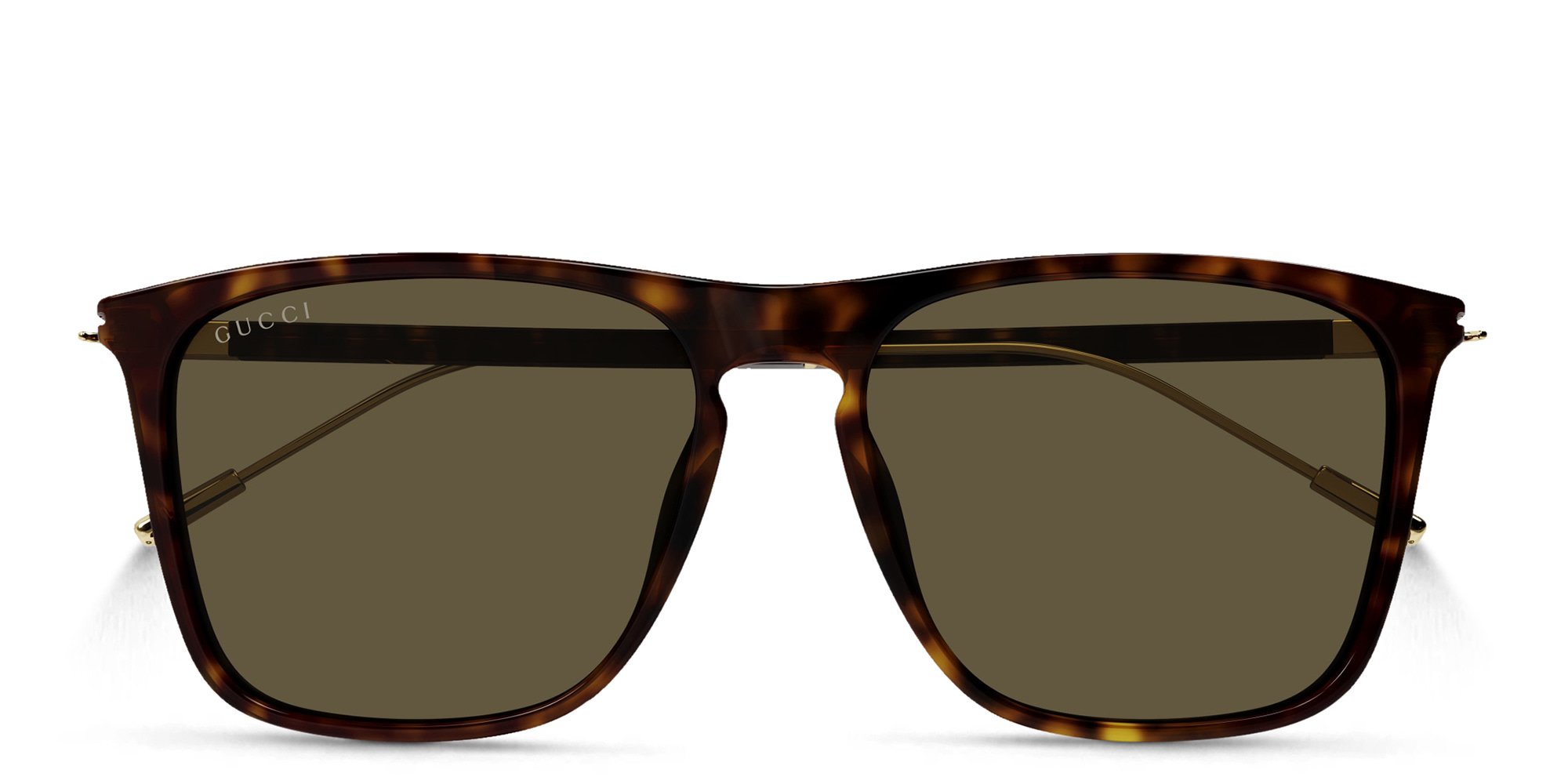 Shop GUCCI Square Sunglasses in Havana online.