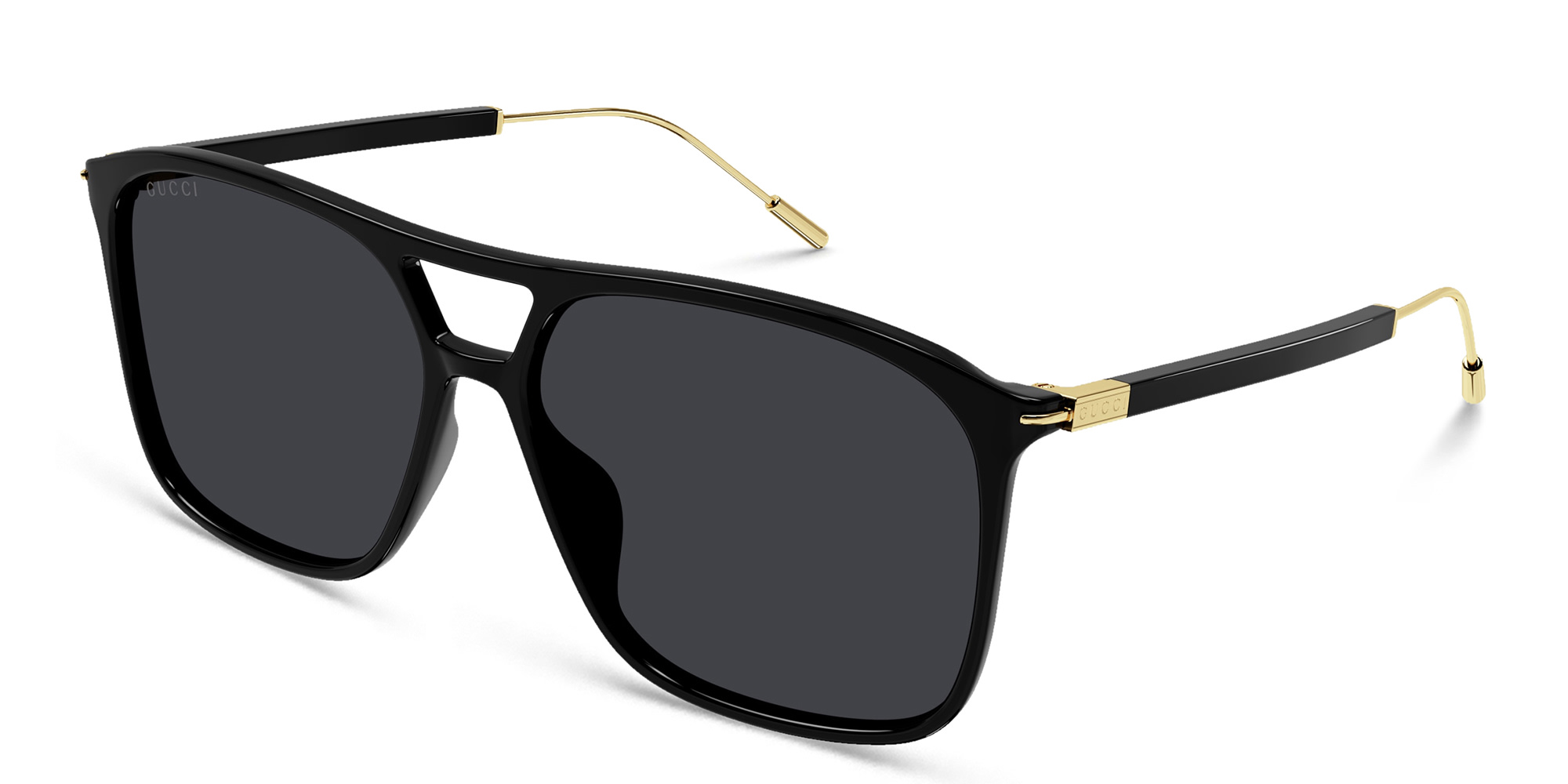 GUCCI Logo Square Sunglasses in Black – Product Photo 2