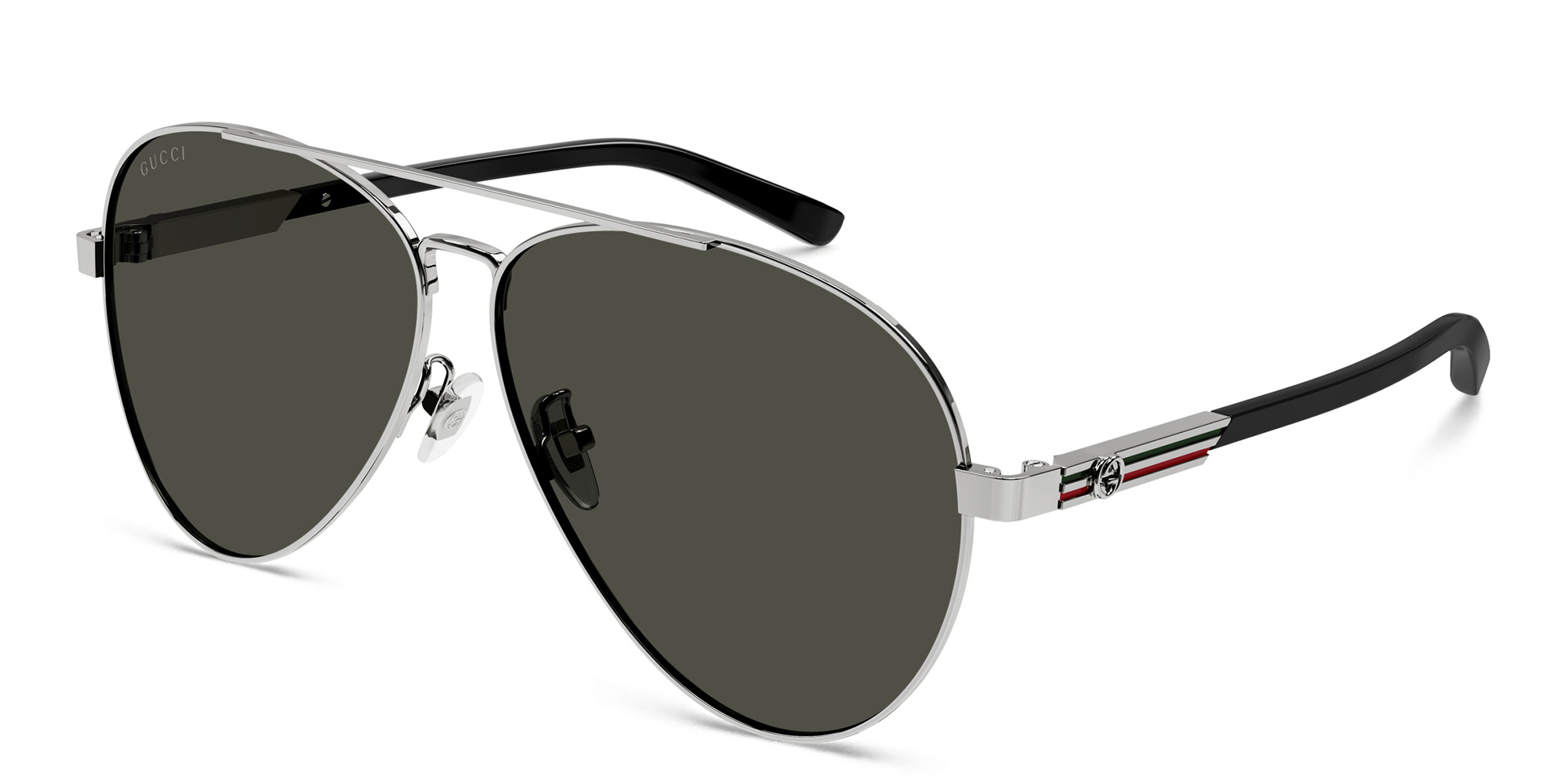 GUCCI Aviator Sunglasses in Silver – Product Photo 2