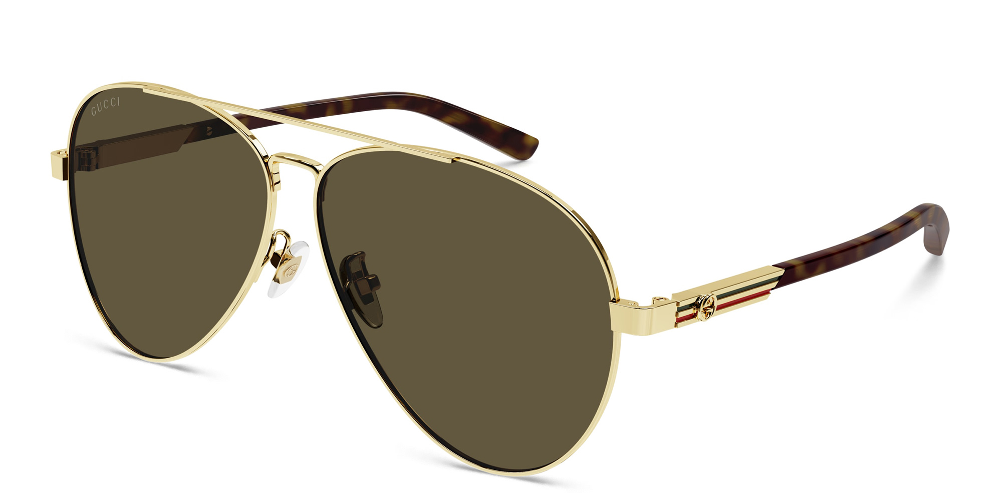 GUCCI Aviator Sunglasses in Gold – Product Photo 2