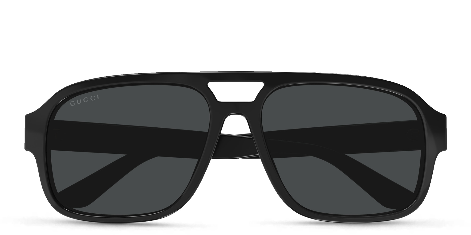 Shop GUCCI Aviator Sunglasses in Black online.