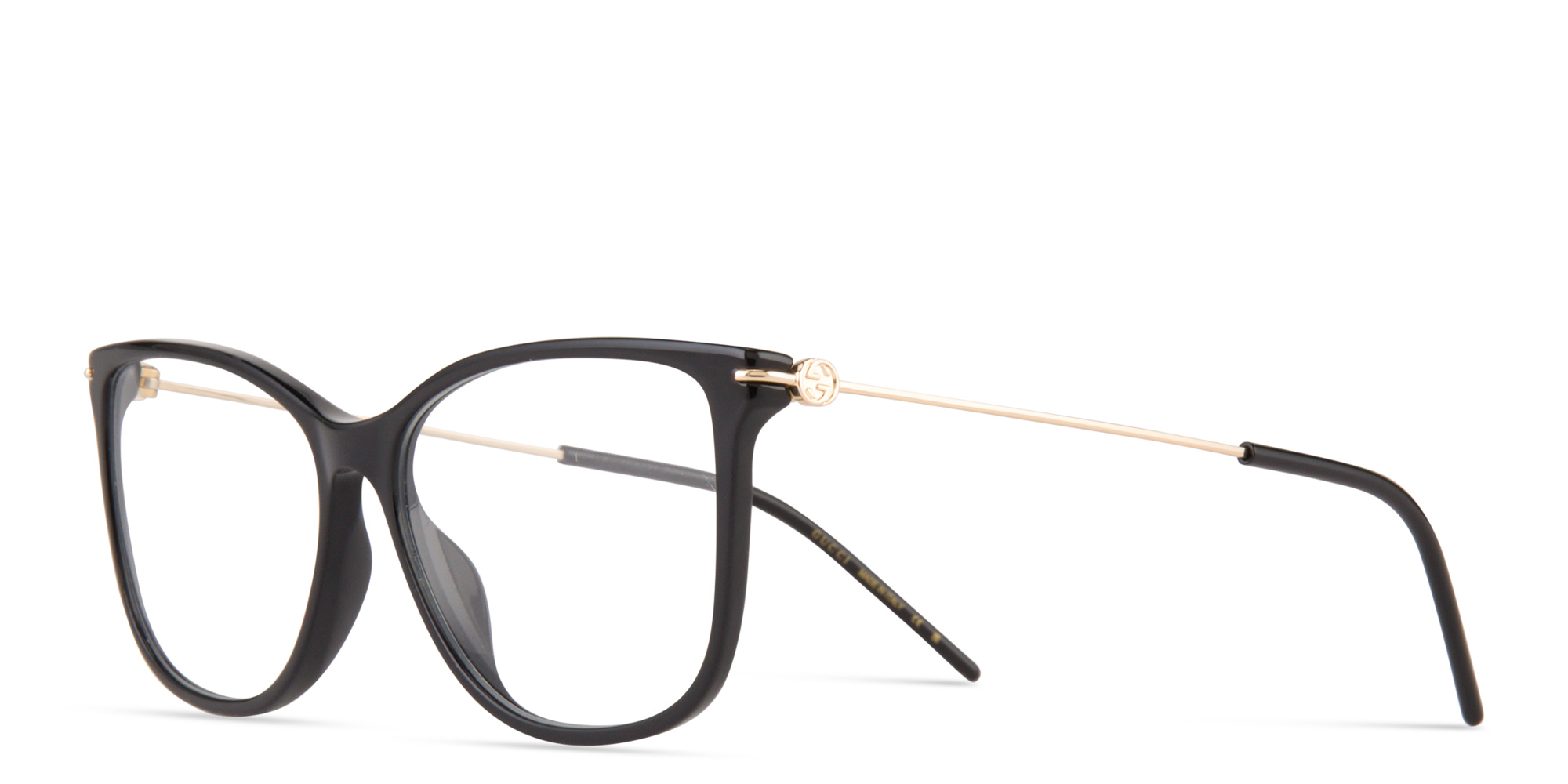 تسوق نظارات طبية دائرية غوتشي بلون أسود أونلاين.
