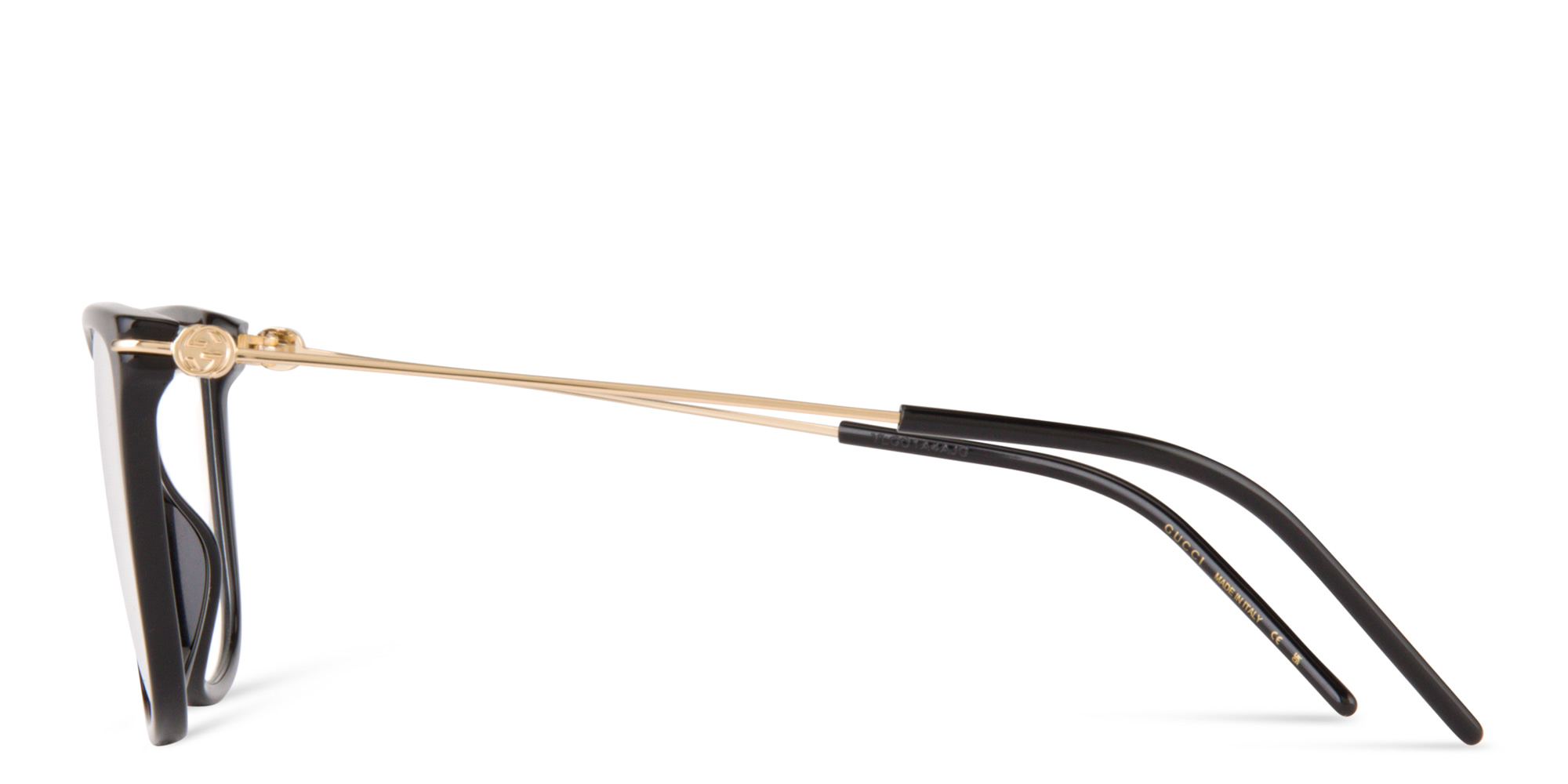تسوق نظارات طبية دائرية غوتشي بلون أسود أونلاين.