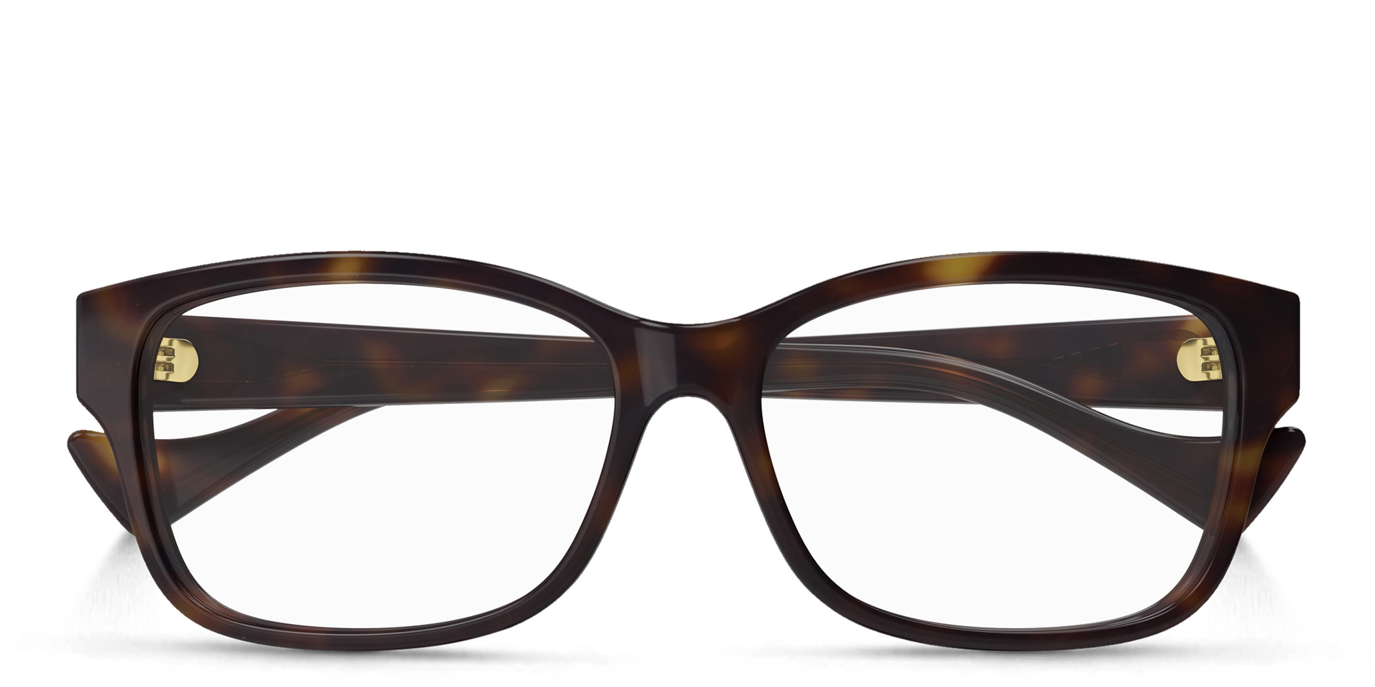 Shop GUCCI Rectangle Eyeglasses in Havana online.