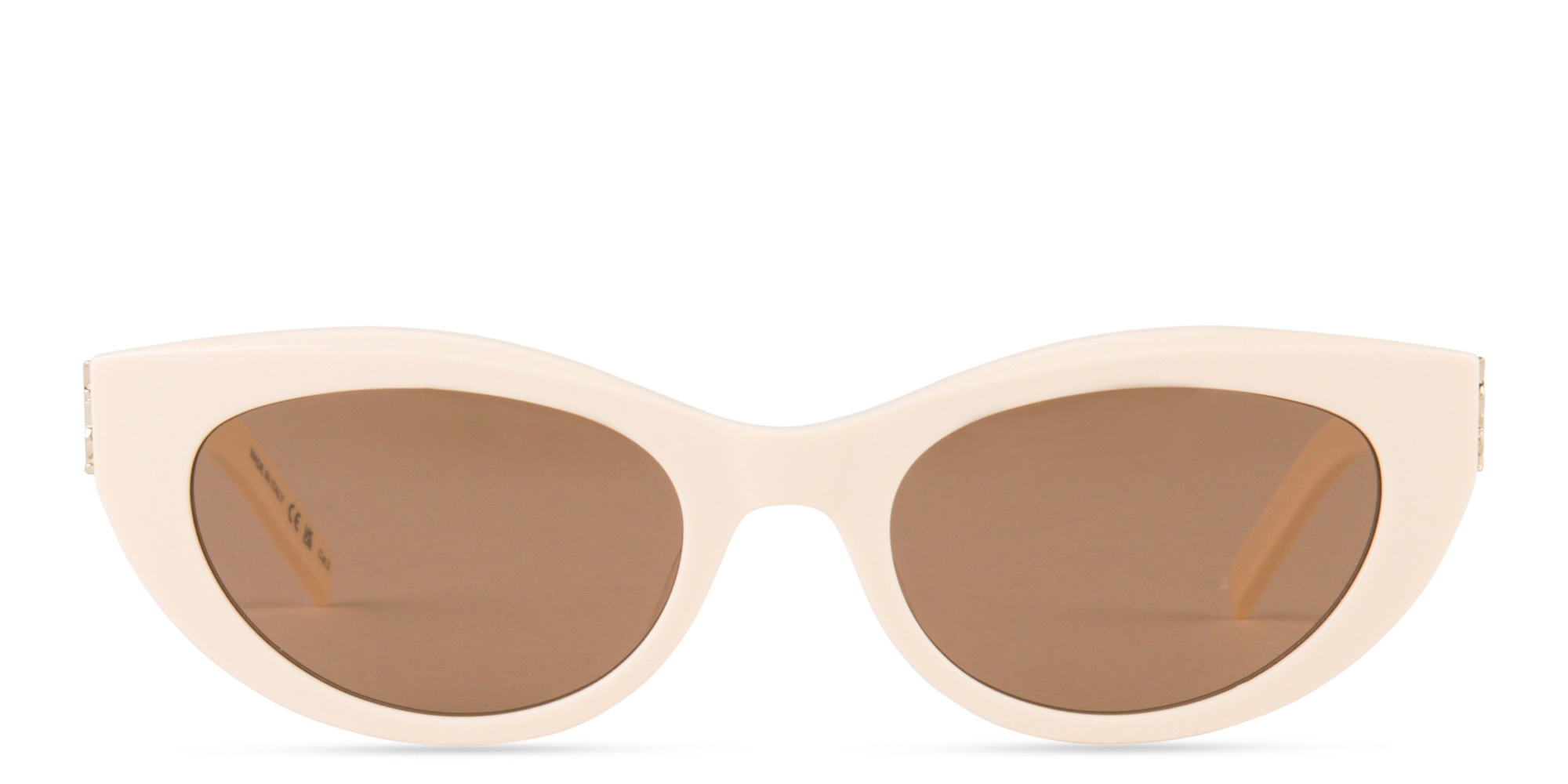 SAINT LAURENT Cat-Eye Sunglasses in Beige – Product Photo 1