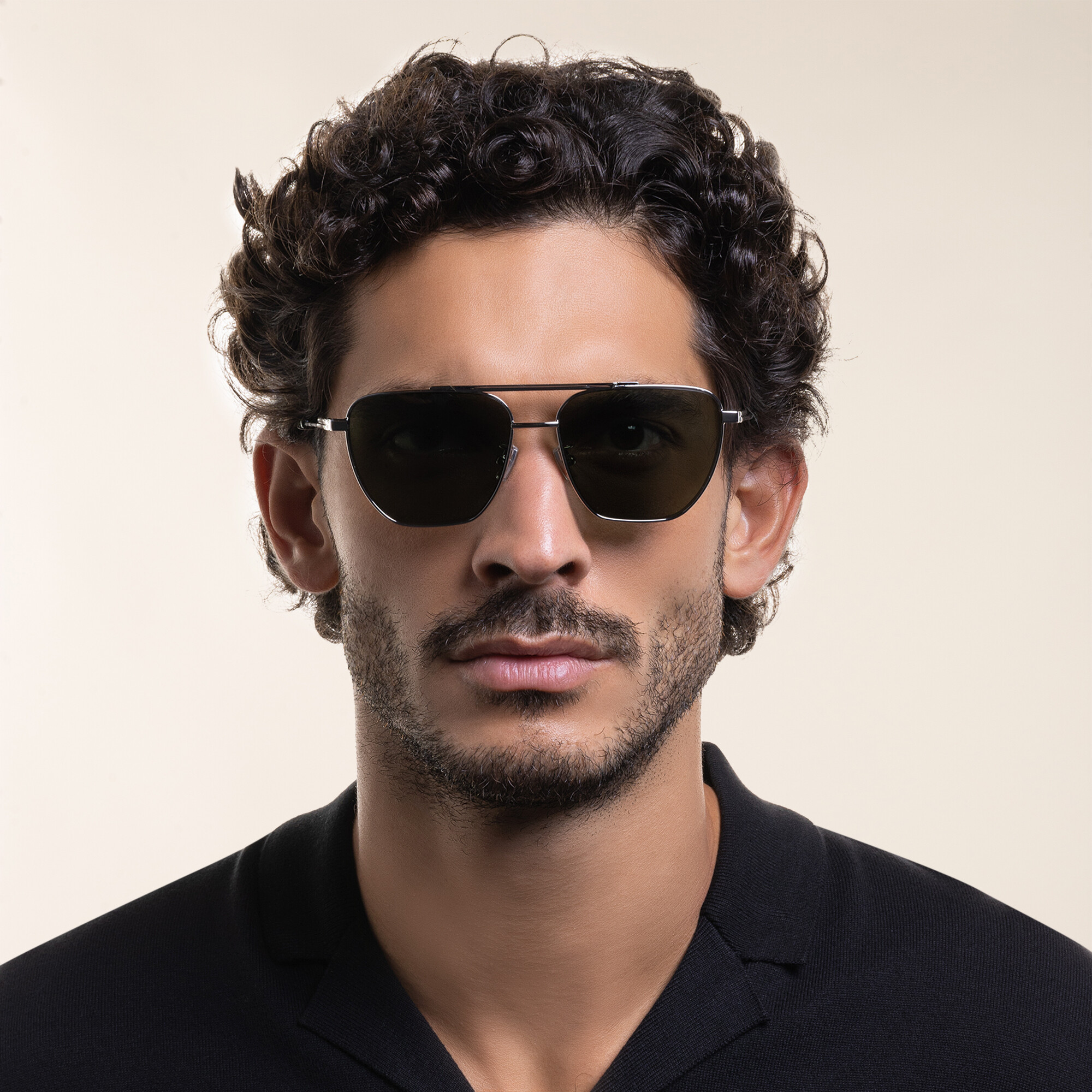 Shop BOTTEGA VENETA Aviator Sunglasses in Silver online.