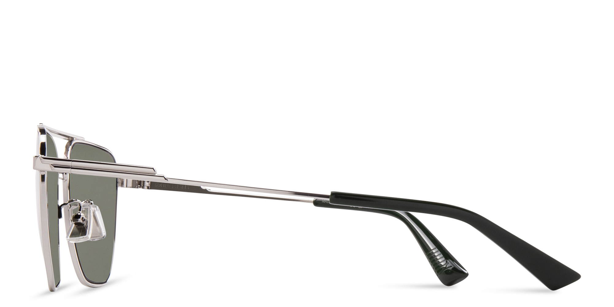 Shop BOTTEGA VENETA Aviator Sunglasses in Silver online.