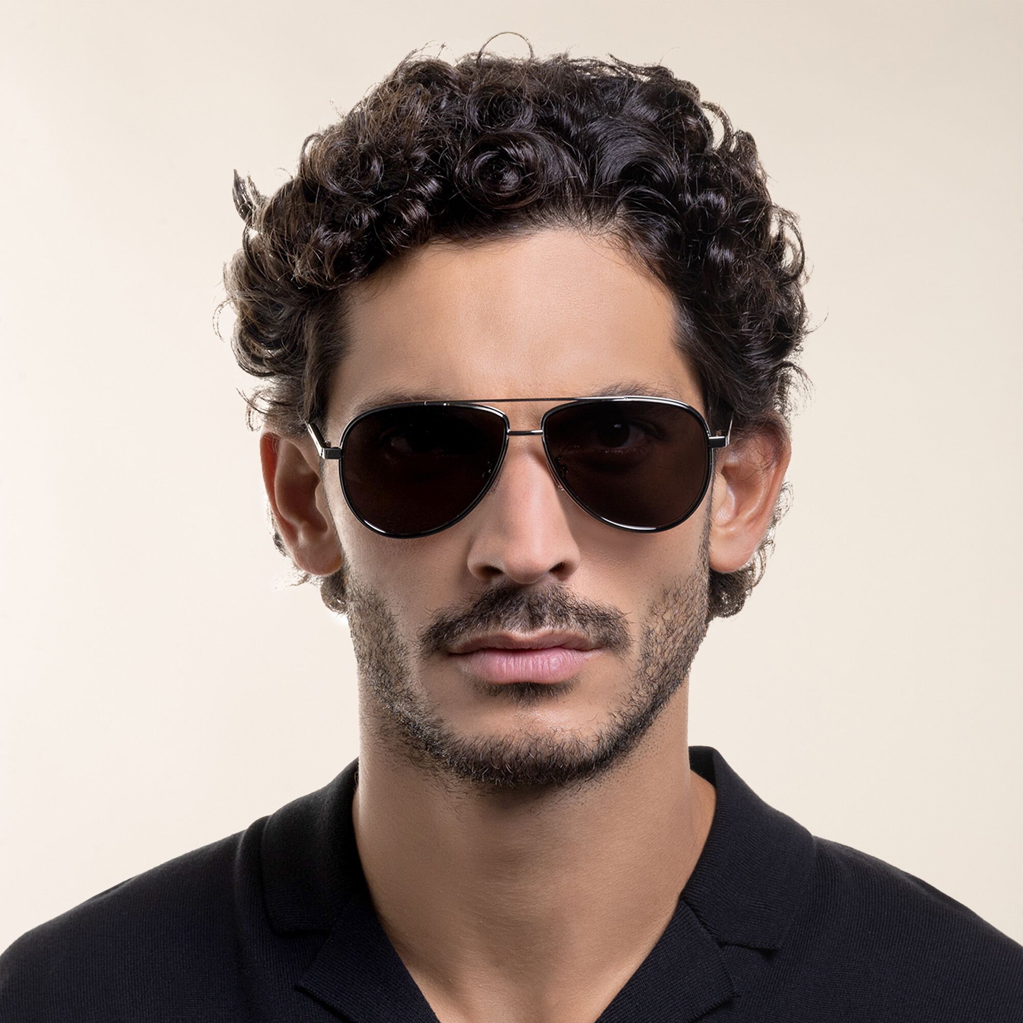 Shop BOTTEGA VENETA Aviator Sunglasses in Silver online.