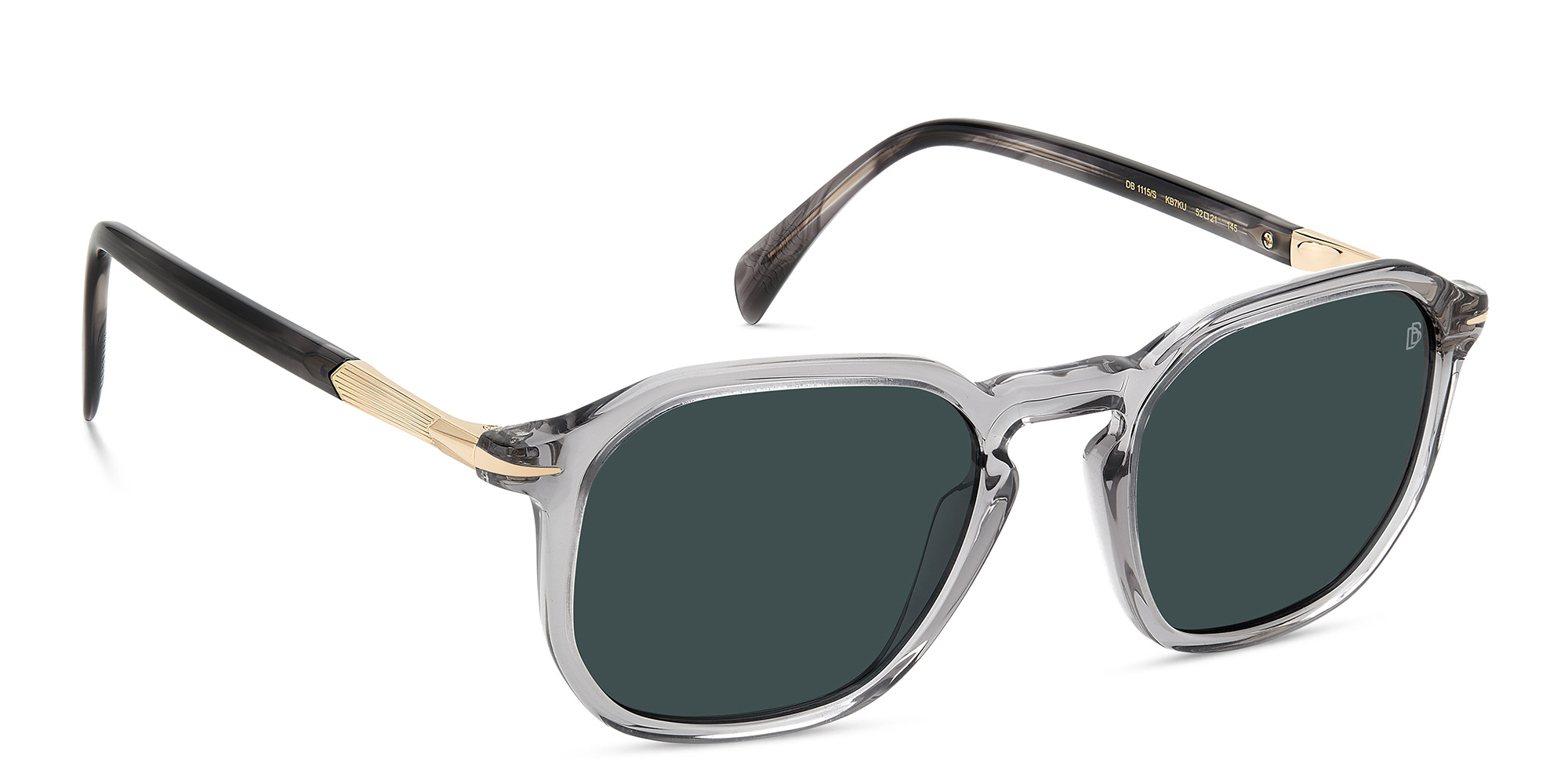 Shop DAVID BECKHAM Irregular Sunglasses in Grey online.