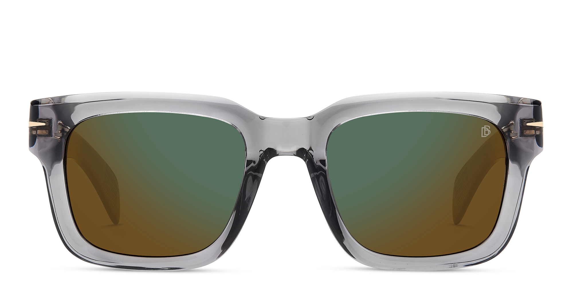 Shop DAVID BECKHAM Square Sunglasses in Grey online.